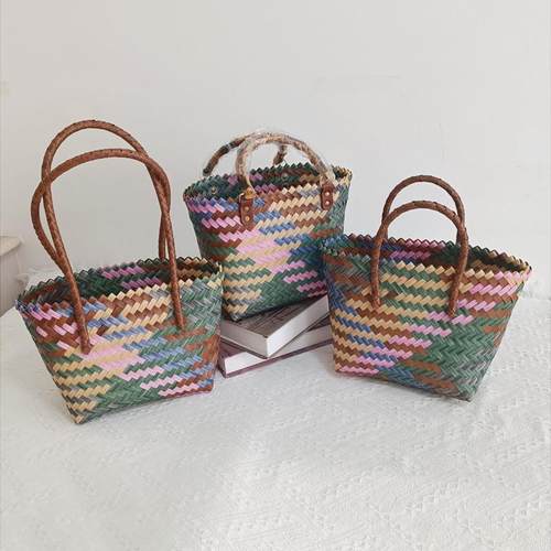 2025新款高级感休闲手工编织篮子