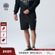 2025夏新款 TCH轻奢烫钻休闲百搭宽松黑色短裤 男女同款 T72B216015