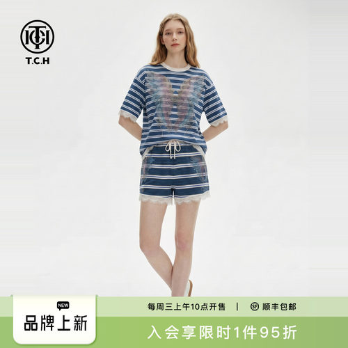 夏日休闲宽松短袖T恤短裤两件套