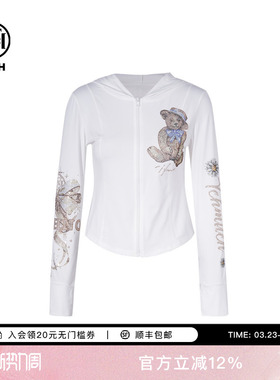 TCH私服烫钻夏季时尚百搭连帽轻薄防晒衣上衣外套女T75B27E5018