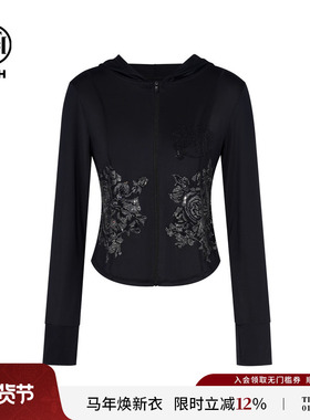 TCH新中式系列花卉烫钻连帽防晒衫T72B27E9035