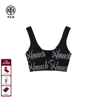 TCHHOME新款 字母烫钻无痕内衣无钢圈防下垂背心女T72C69Y5003