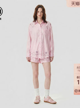 TCH慵懒风衬衫女宽松短裤两件套