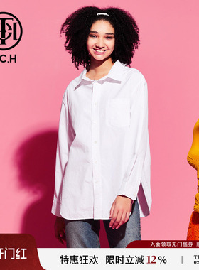 TCH 轻奢潮牌秋季新款休闲时尚男女同款衬衫T69C138006