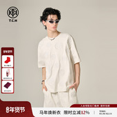 轻奢夏季 新款 印花logo百搭短袖 TCH T恤男女同款 T72B106206