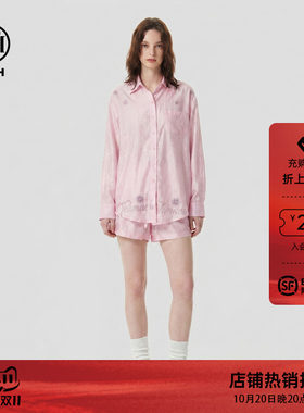 TCH慵懒风衬衫女宽松短裤两件套