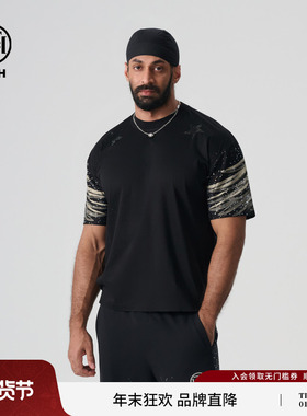 TCH 轻奢2025春夏新款百搭烫钻圆领短袖T恤男女同款T72B106145