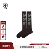 TCH轻奢烫钻时尚 搭配靴子袜子复古显瘦中筒袜秋冬新款 T75C55E1003