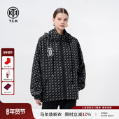 TCH轻奢潮牌新款 印花烫钻时尚 外套T69B17E6010