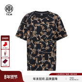 TCH轻奢烫钻潮牌街头时尚 T75C10E9026 新款 休闲百搭短袖 T恤25秋季