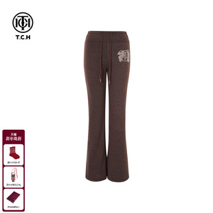 加绒微喇打底裤 女修身 女T75D20E1175 百搭瑜伽裤 TCH25秋冬烫钻时尚