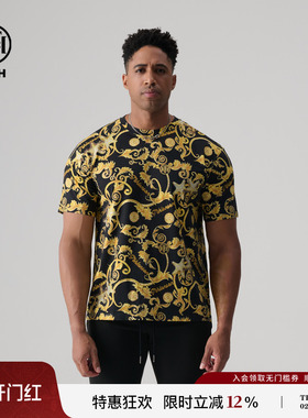 TCH 024夏新款烫钻轻奢个性时尚半袖潮流T恤男女同款T72B106163