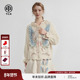 TCH宽松烫钻羽翼温柔荷叶边针织开衫 女短裙针织套装 T78A07E1062