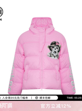 TCH烫钻时尚卡通加厚连帽羽绒服外套女2025秋夏新款T75C19E9010