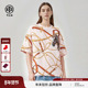 TCH潮奢休闲宽松锁链印花烫钻骏马短袖 T恤2026春夏新款 T78B106073