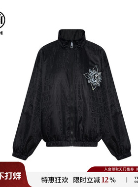 TCH轻奢烫钻25秋冬新款休闲宽松立领夹克外套男女同款T75C27E9005