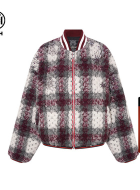 TCH轻奢潮牌烫钻棒球服宽松百搭夹克外套女2025冬新款T75D27E9003