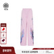 TCH轻奢潮牌烫钻独角兽秋冬直筒宽松百搭粉色休闲裤 女T75C20E9018