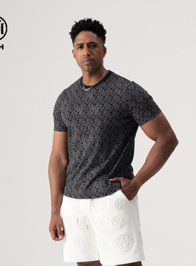 TCH 轻奢夏季新款百搭个性短袖T恤上衣男女同款T72B106195