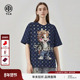 T恤男女同款 TCH2026春夏新款 轻奢宽松满印烫钻萌马短袖 T78B106066