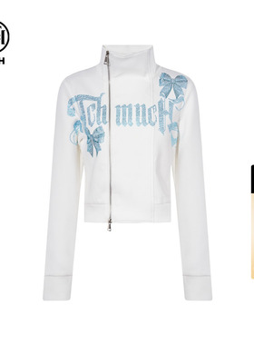 TCH烫钻设计感时尚百搭短款立领外套女2026春季新款T75C17E5010