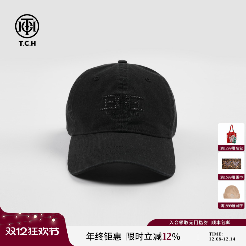 TCH/轻奢2025春夏新款烫钻棒球帽鸭舌帽帽子T72A418011