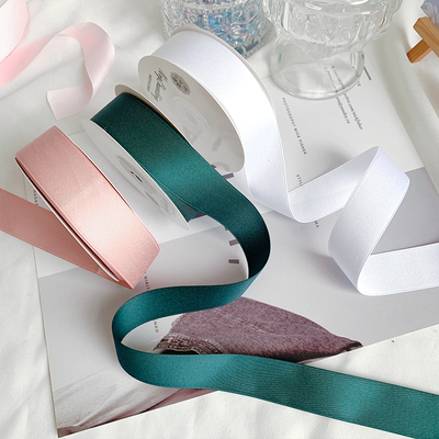 2.5cm韩国进口哑光涤棉双面丝带