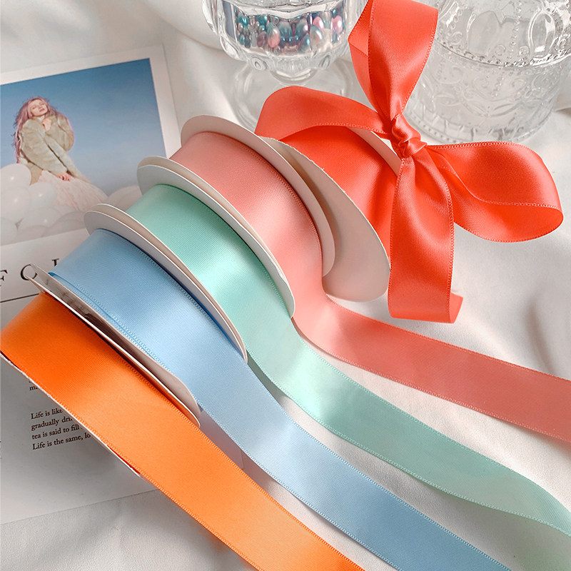 2.5cm单面缎带加密涤纶带鲜花丝带烘焙蛋糕礼品包装织带绸带彩带,居家布艺,丝带/绸带/布带,淘宝优惠券,粉丝福利购,淘宝优惠卷
