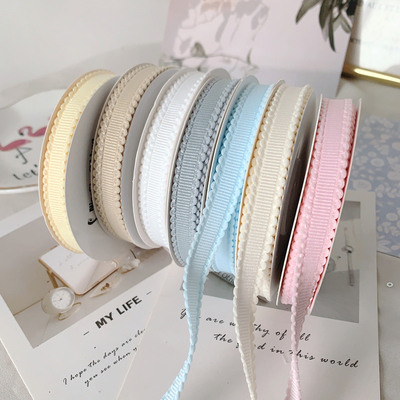 泡泡边丝带蝴蝶结diy手工材料礼品花束包装缎带服装织带花边织带