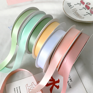 1.3cm双面丝带涤纶带婚礼diy蝴蝶结礼品包装缎带织带彩带花束烘焙