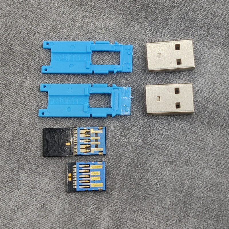 U盘diy配件 USB3.0长款短款长板短板 黑胶体转通用板