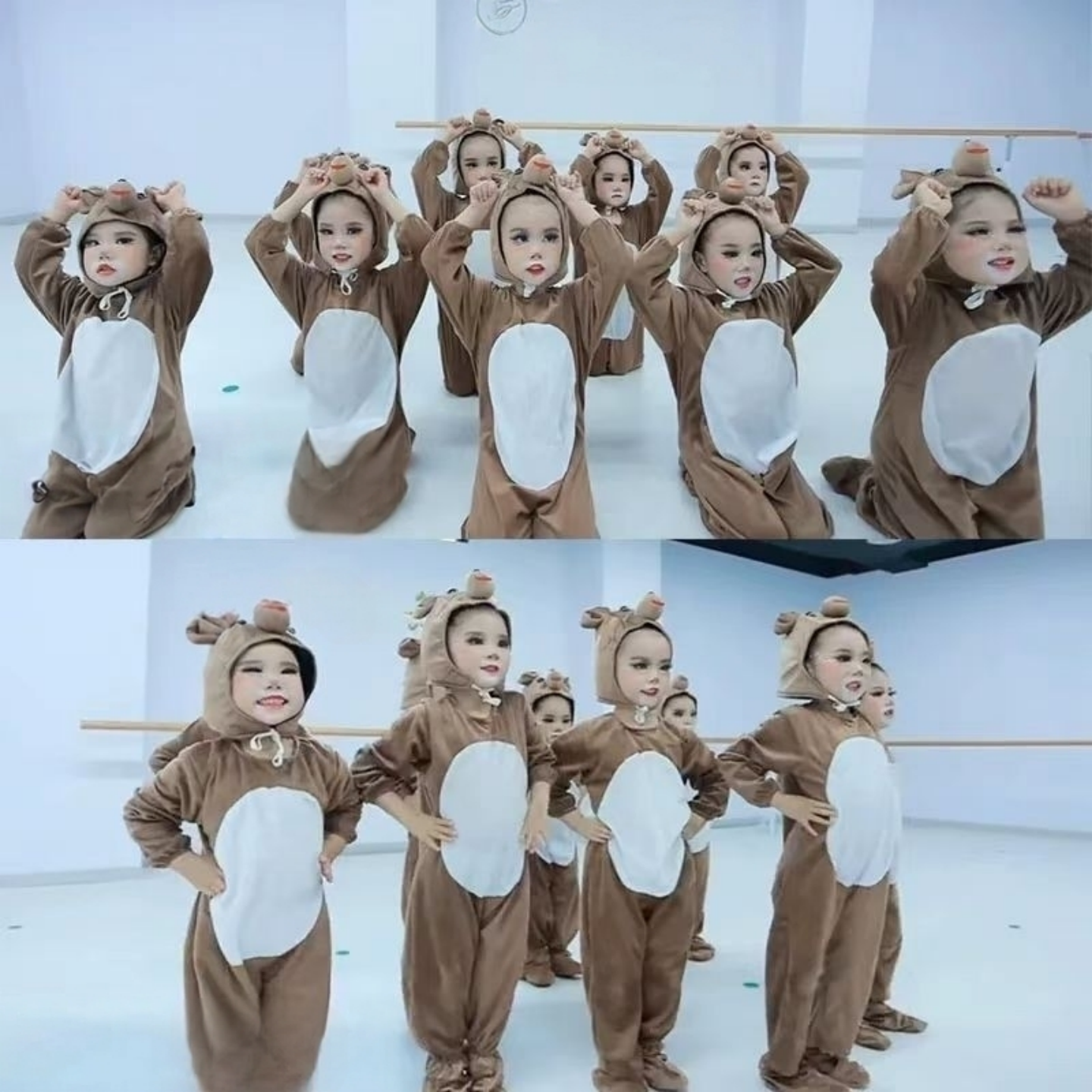 小熊演出服幼儿园动物演出服