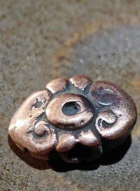 15.5MM西藏紫利马铜背云文玩配饰