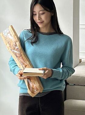 六1125韩国正品purplia-47408 针织衫区潮流甜美学院春冬简约韩版