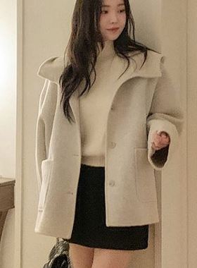 六1125韩国正品45083 外套区通勤端庄纯色时装正品舒适冬款高档