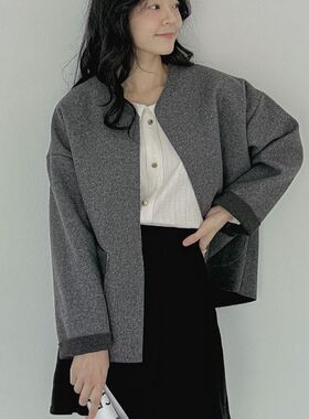 六1125韩国正品70106 外套区高端甜美百搭春冬别致韩版简洁可爱