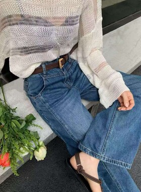 九0322韩国东大门运动牛仔裤区REELS-8754423春季知性通勤经典