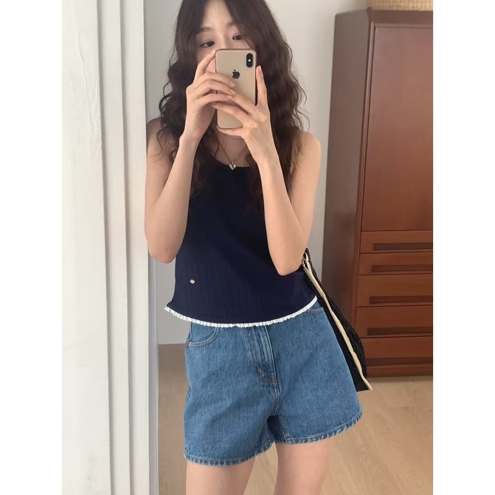 九0610韩国东大门背心区HEBON-8554877高端休闲复古直邮别致人气