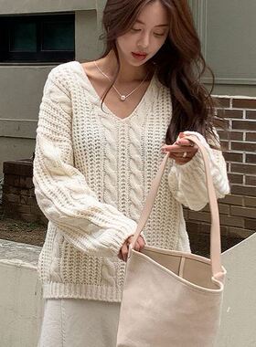 六1125韩国正品the-mood-26573 针织衫区都市冬季复古正品修身