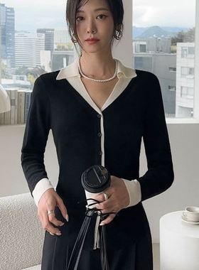 六1125韩国正品dab-agirl86066 针织衫区端庄纯色时装正品舒适