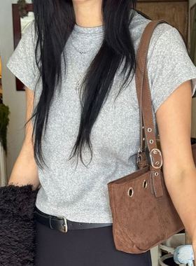 六1125韩国正品s-an-frook-3971 T恤区学院春冬简约韩版街头可爱