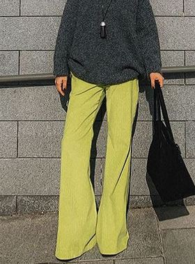 六1125韩国正品han-aun-n-i-190652 裤子区清新通勤端庄纯色时装