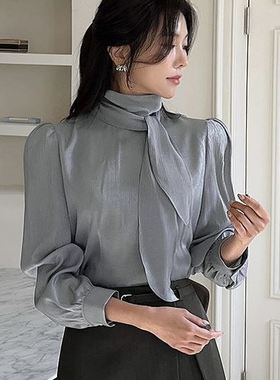 六1125韩国正品dab-agirl86163 衬衫区经典通勤流行纯色英伦正品