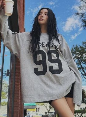 六1125韩国正品61581 T恤区街舞直邮魅力人气洋气春季经典通勤