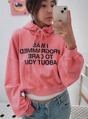 六1125韩国正品han-aun-n-i-190388 卫衣区都市冬季复古正品修身