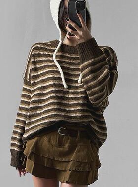 六1125韩国正品61847 针织衫区潮流甜美学院春冬简约韩版街头可爱