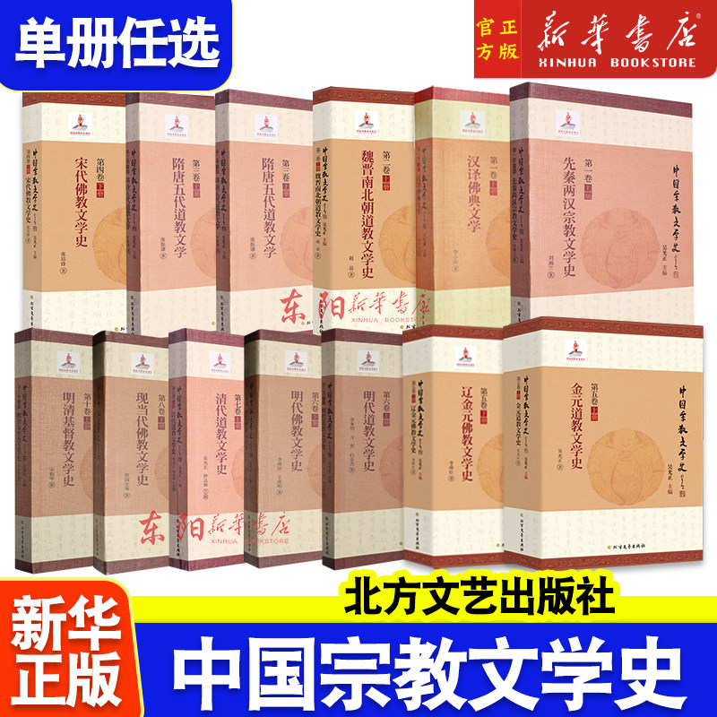 任选】中国宗教文学史 隋唐五代道教 清代道教 先秦两汉宗教 明代道教文学史 汉译佛典文学 明清基督教文学史 隋唐五代佛教文学史