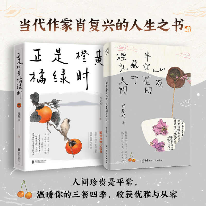 心有半亩花田藏于烟火人间+ 正是橙黄橘绿时 “中国好书”获得者肖复兴精选散文集