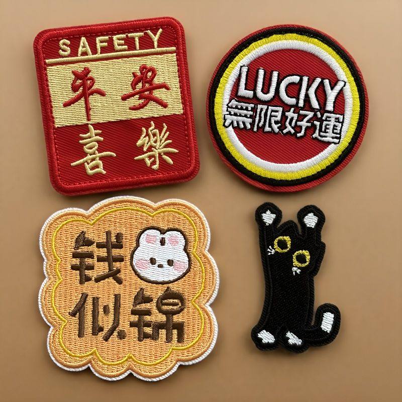 自粘魔术贴平安喜乐好运兔子