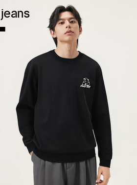 gxg.jeans男装2024年冬季新款圆领长袖卫衣J24X314111